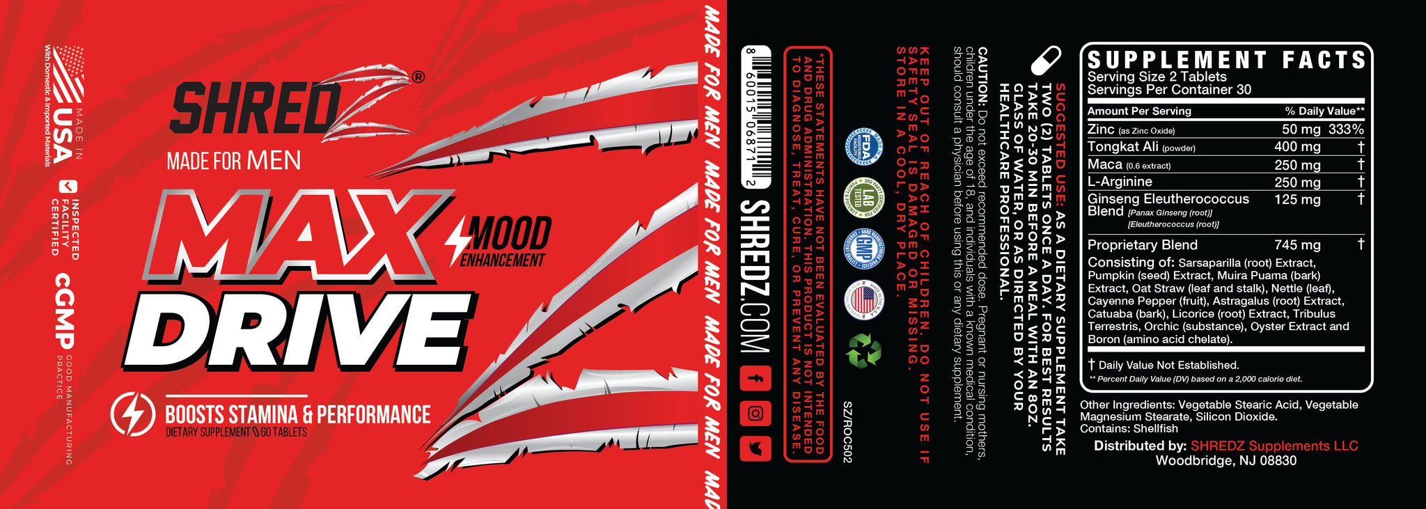 Max Drive – Shredz Supplements